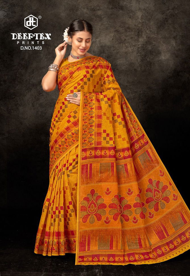 Prime Time Vol 14 By Deeptex Daily Wear Cotton Saree Online Wholesale