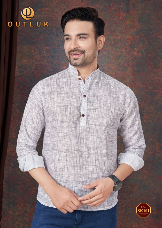 Short Kurta Vol 2 By Outluk Pure Linen Mens Wear Wholesale Manufacturers