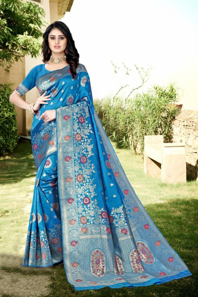 Mitra New Designer Wedding Wear Banarasi Silk Latest Saree Collection