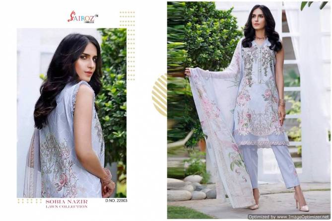 Sairoz Nazir Cotton Digital Printed Festive Wear Pakistani Salwar Kameez Collection
