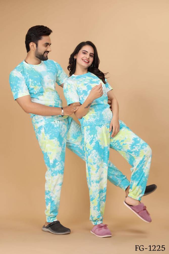 Weekend Passions Fg Couple Wear Cord Set Wholesale Night Suit In India
