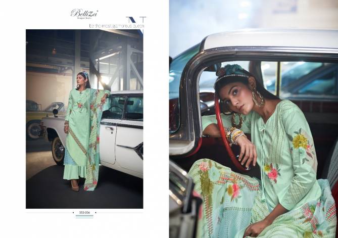 Belliza Tahira Digital Printed Cotton Casual Wear Dress Material Collection
