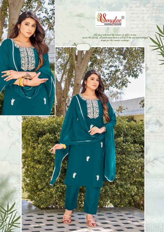 Shobha By Rung Roman Silk Embroidery Readymade Suits Wholesale Clothing Suppliers In India