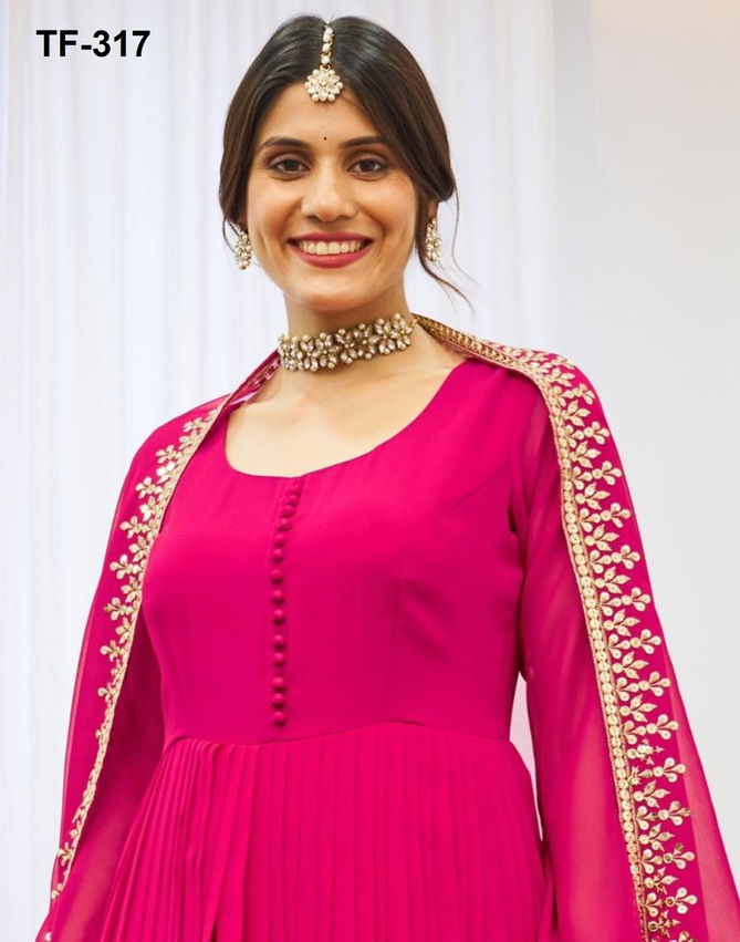 TF 317 Pink Arya Designs Redymade Suit Wholesale Market In Surat 