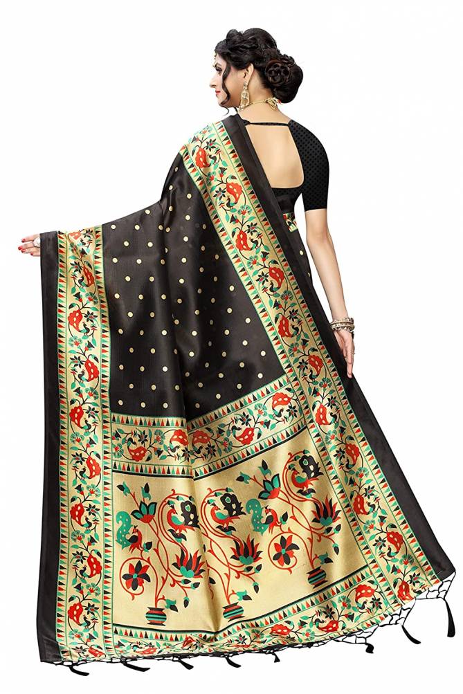 Katwali Latest Fancy Designer Festive Wear Printed Art Silk Sarees Collection
