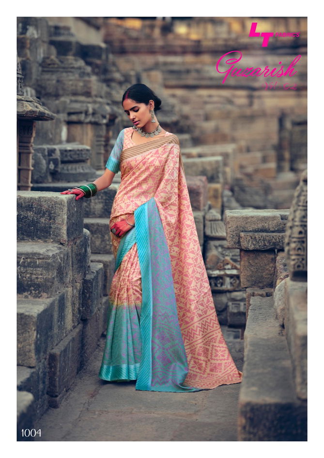 Lt Guzarish 2 Latest Fancy Designer Festive Wear Brasso Printed Sarees Collection