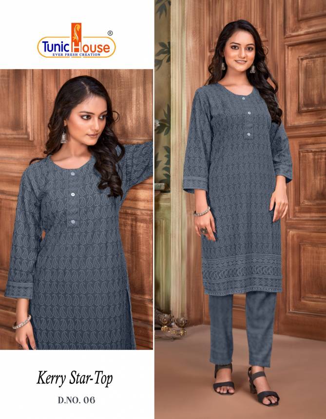 Tunic House Kerry Star Vol 6 Viscose Rayon Kurtis Catalog
