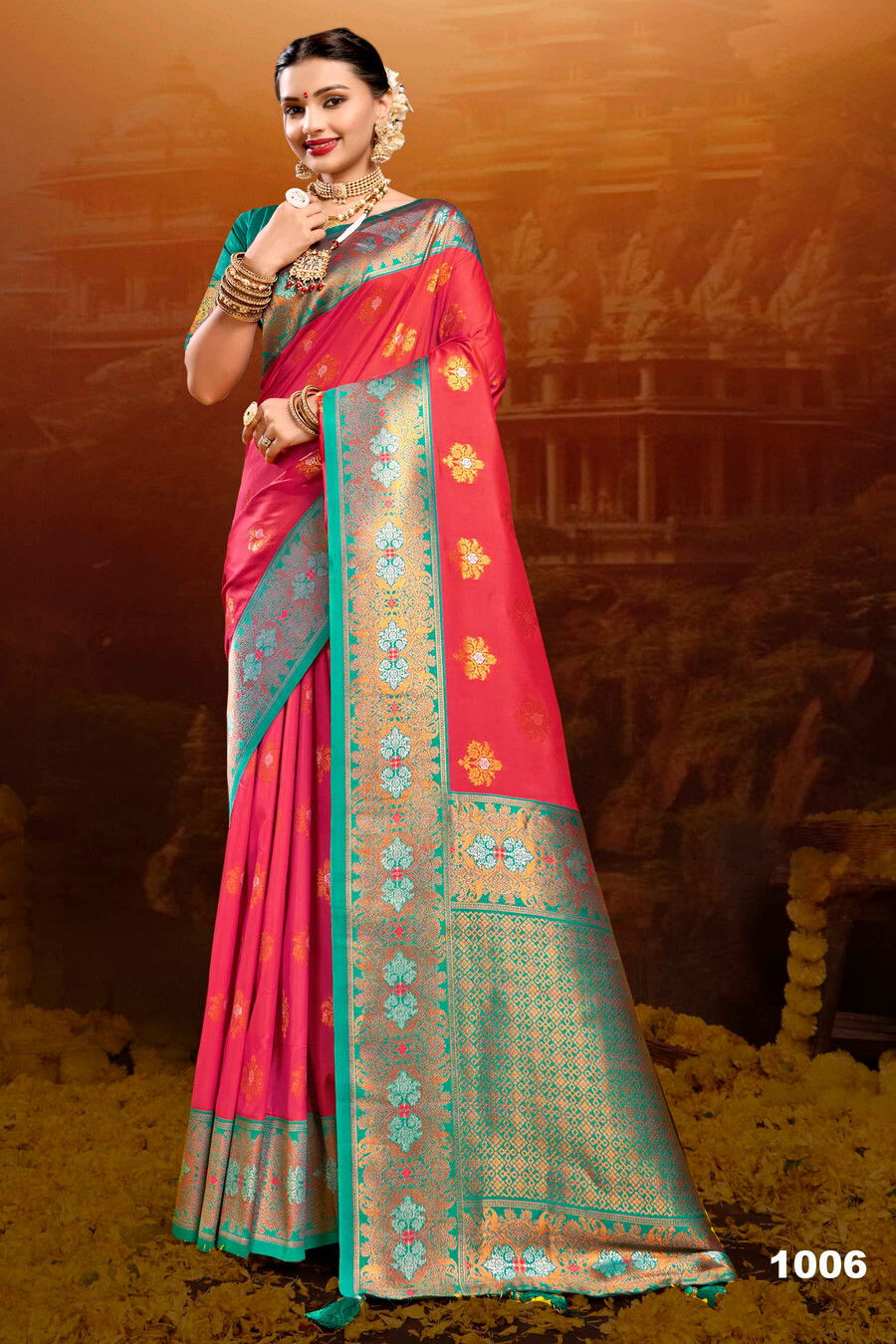 Meraki Silk Vol 3 By Saroj Copper Saree Wholesale Market In Surat With Price