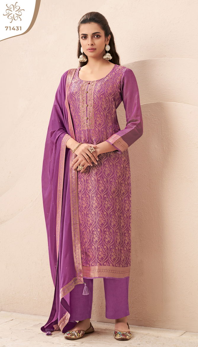 Star By Vinay Kuleesh Simmer Jacquard Salwar Suit Surat Exporters In India