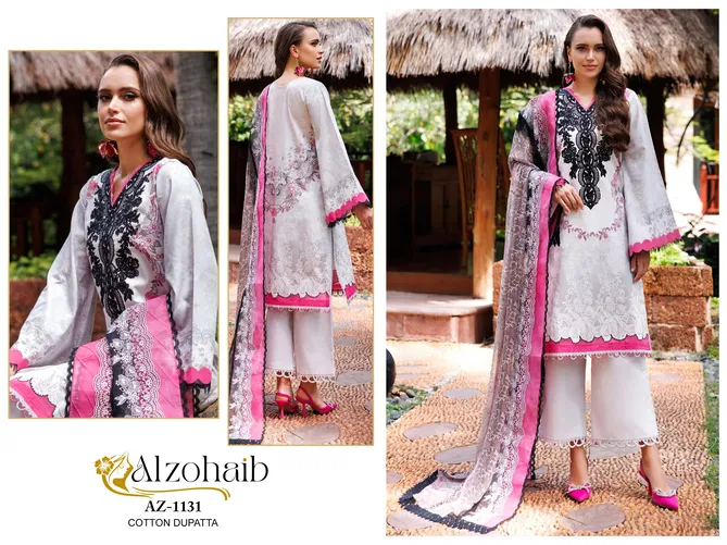 Alzohaib Az 1116 To 1131 Cotton Printed Pakistani Suits Wholesalers In Delhi