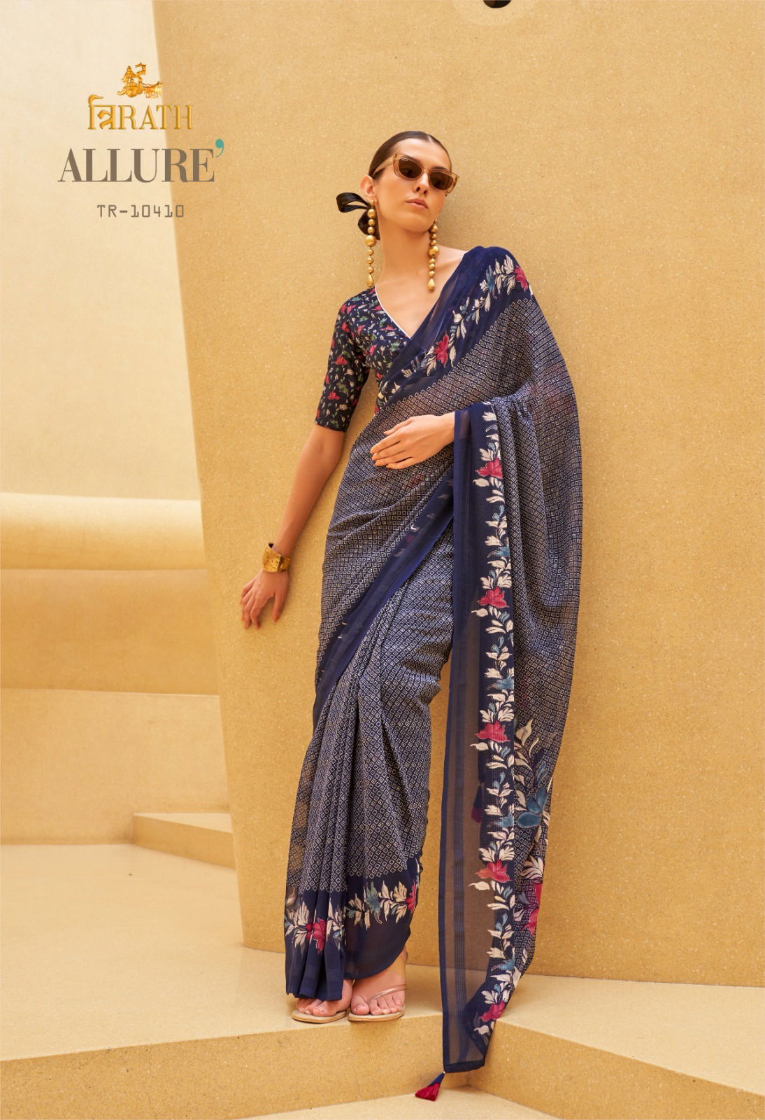 Allure By Trirath Georgette Printed Casual Wear Sarees Orders In India