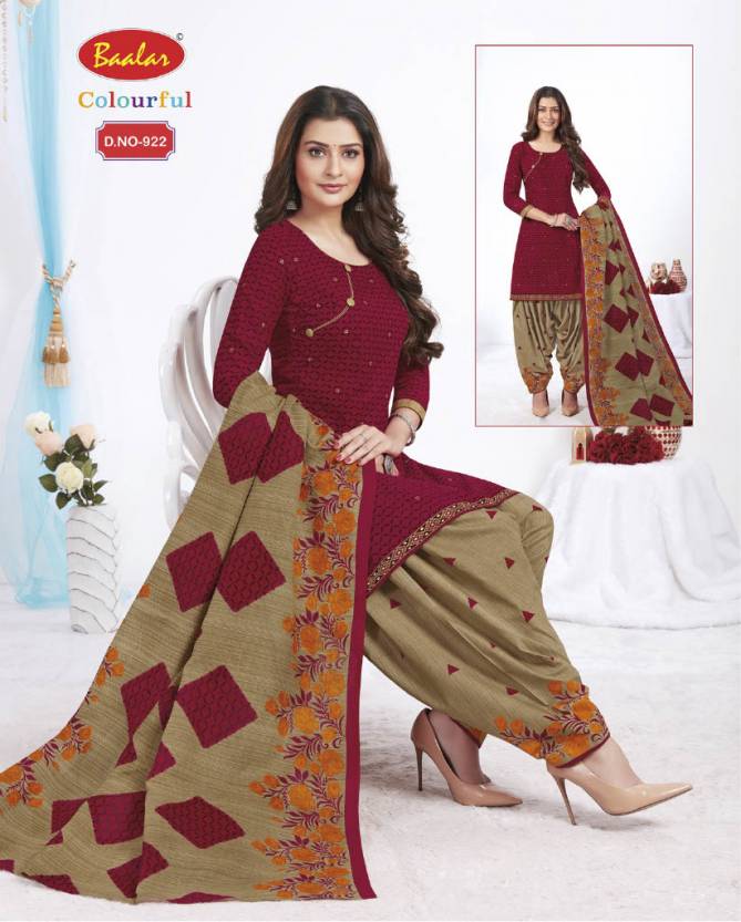 Baalar Colourful 9 Casual Wear Cotton Printed Readymade Salwar Suit Collection