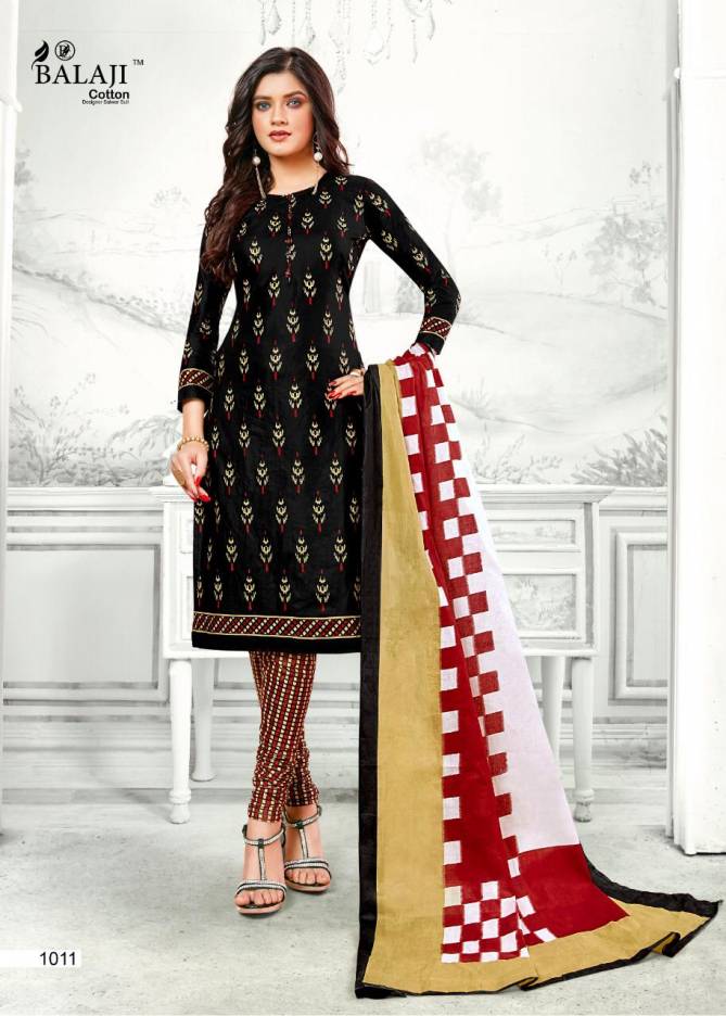 Balaji Ikkat Prime latest Regular Wear Pure Cotton Dress Materials Collection