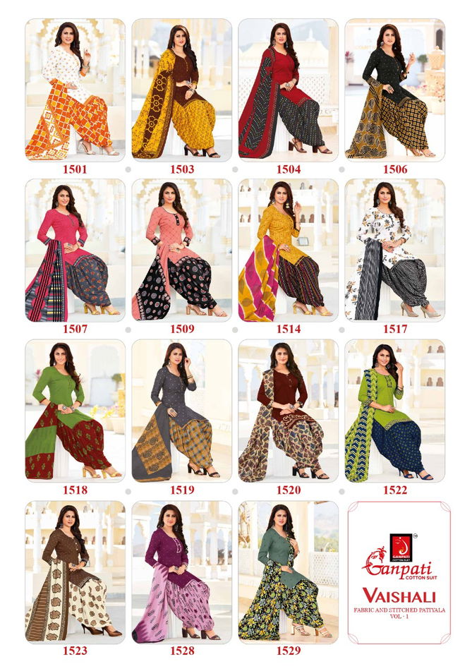 Ganpati Vaishali 1 Latest Pure Cotton Printed Casual Wear Dress Material Collection 