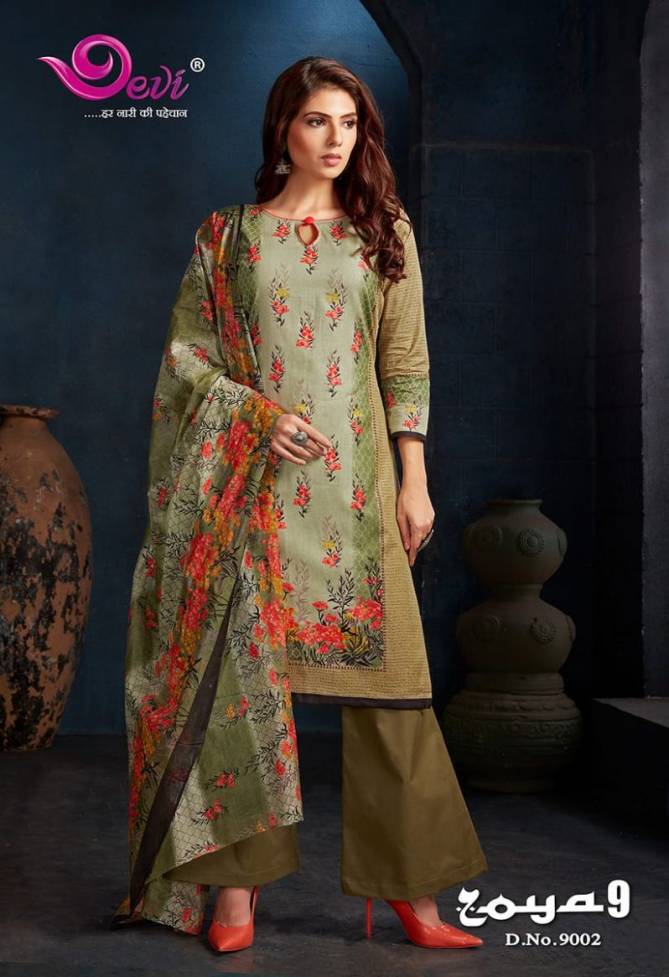 Devi Zoya 9 Casual Daily Wear Cotton Printed Latest Dress Material