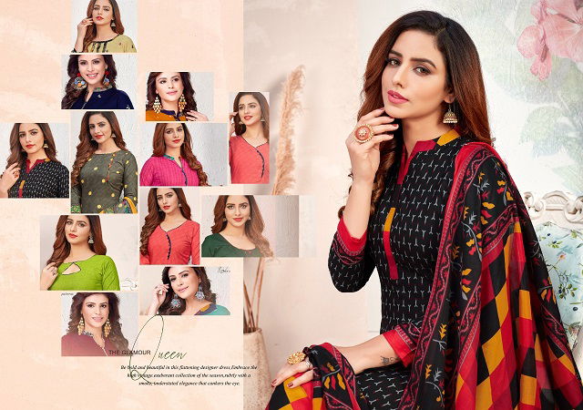 Nayra 5 Latest Fancy Designer Heavy Casual Regular Wear cotton Printed Panjabi Dress Materials Collection
