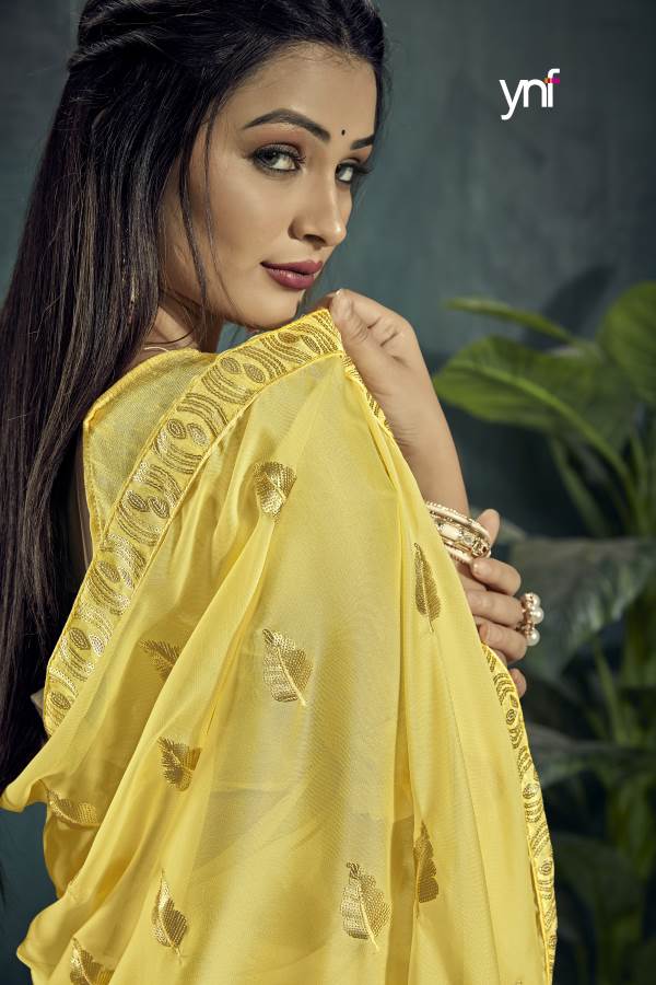 Ynf Glamwiz Sequence Fancy Function  Wear Rangoli Silk Designer Saree Collection