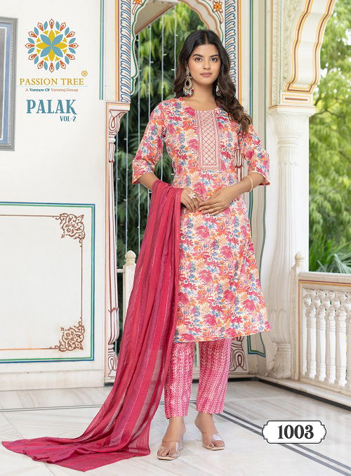 Palak Vol 2 By Passion Tree Capsule Printed Kurti With Bottom Dupatta Exporters In India