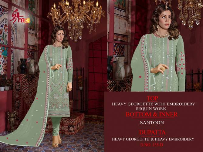 Shree Tex 135 Series Latest Fancy Festive Wear Pakistani Salwar Suits Collection

