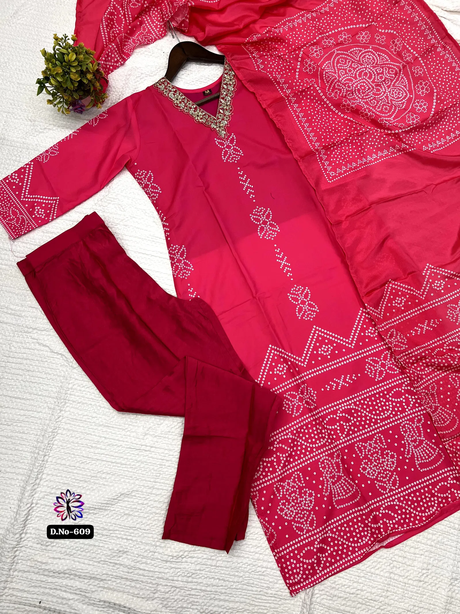 KF 609 Kalaai Crepe Printed Kurti With Bottom Dupatta Exporters In India