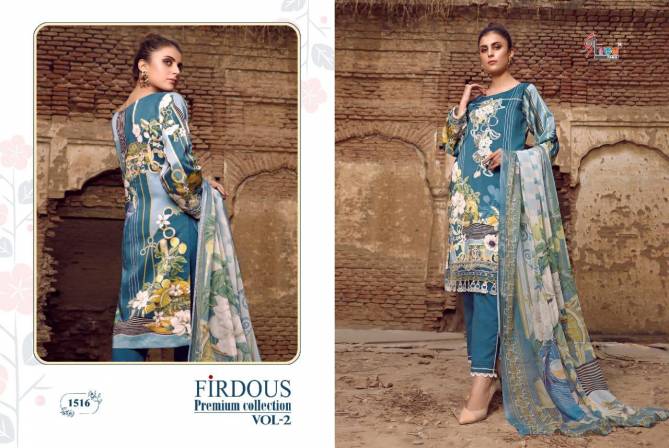 Shree Firdous Premium Collection Vol 2 Latest Designer Digital Printed With Patch Embroidery Work Jam Cotton Pakistani Salwar Suits Collection