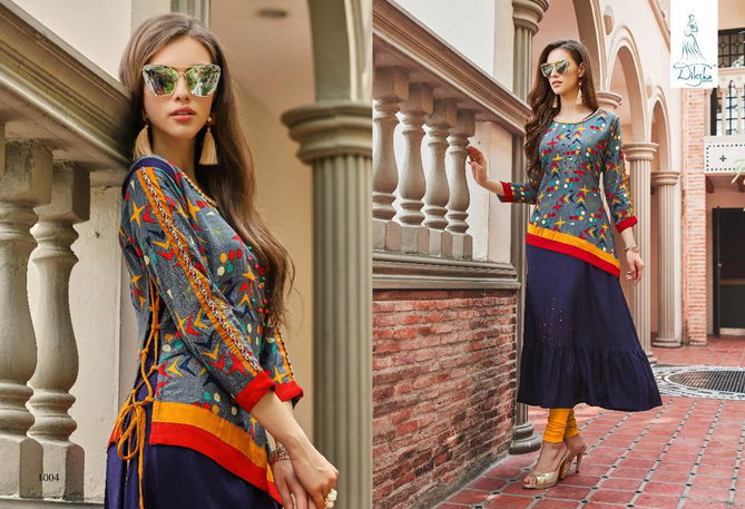 Diksha Roopmasti Latest Fancy Regular Wear Rayon Fancy Long Kurtis Collection
