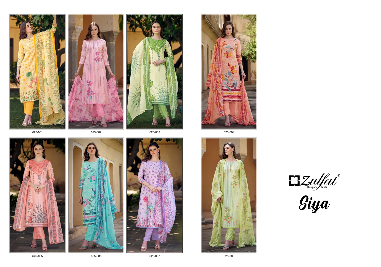 Siya By Zulfat Pure Cotton Printed Dress Material Wholesale Orders In India