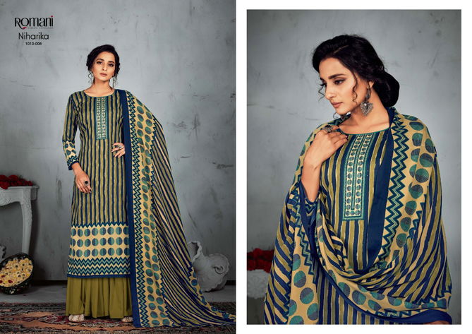 Romani Niharika Exclusive Fancy Regular Wear Soft Cotton Dress Material Collection