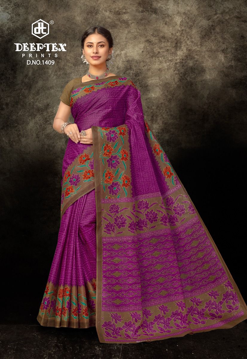 Prime Time Vol 14 By Deeptex Daily Wear Cotton Saree Online Wholesale