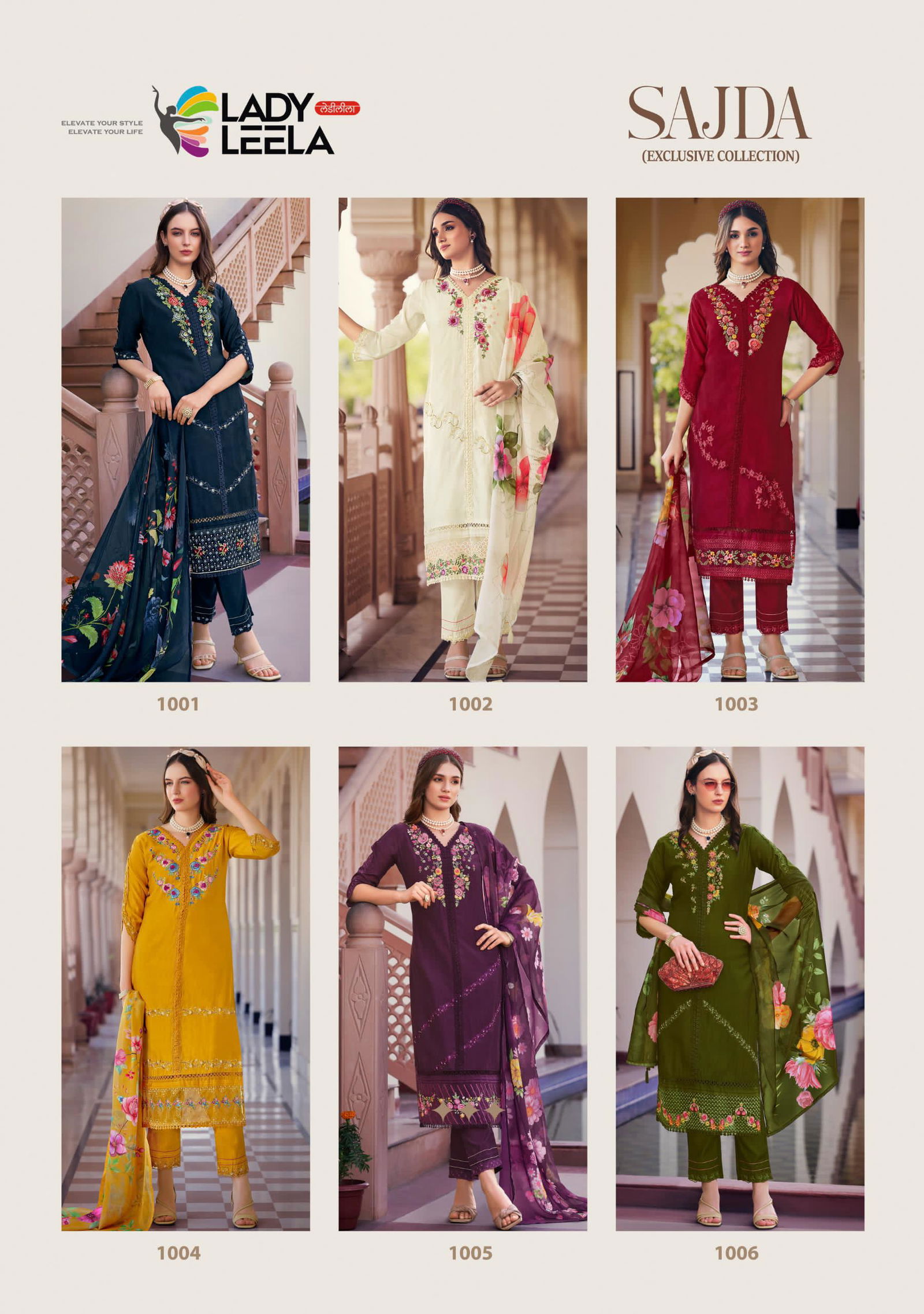 Sajda By Lady Leela Viscose Kurti With Bottom Dupatta Wholesalers In Delhi