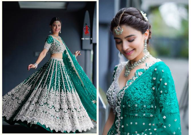 KB 1057 Desginer Heavy butterfly Net Bridal Lehenga Choli Wholesale Online