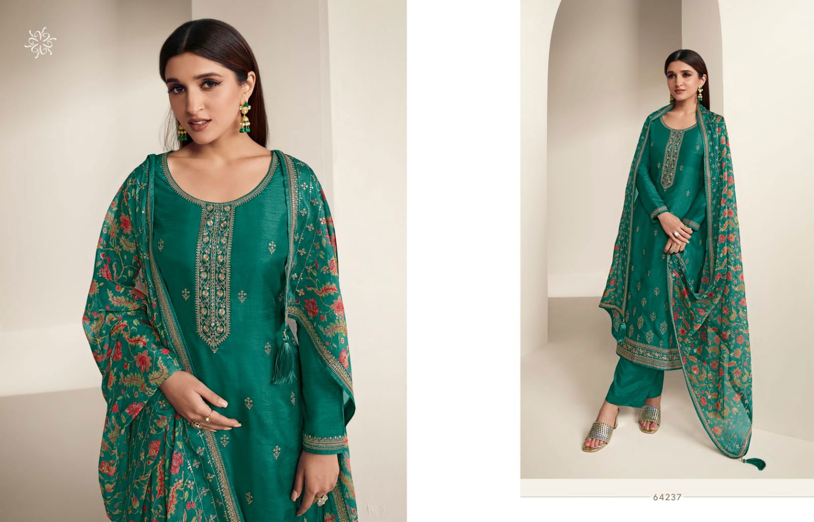 Vinay Kaseesh Aashna Vol 2 Embroidery Silk Designer Salwar Suits
