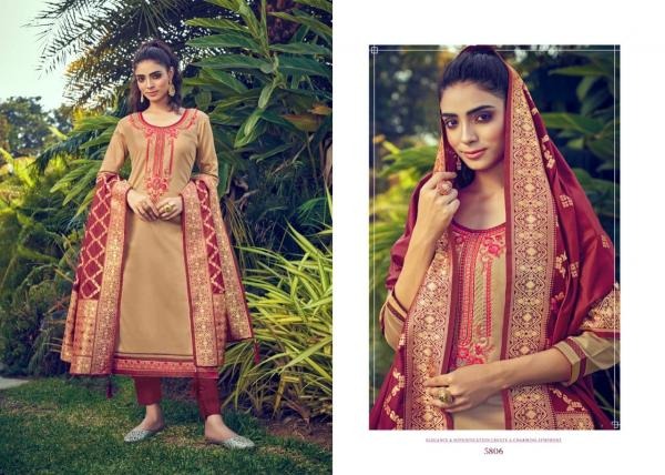 Kessi Virasat 8 Latest fancy Khatli Work Designer Jam Silk Dress Material Collection
