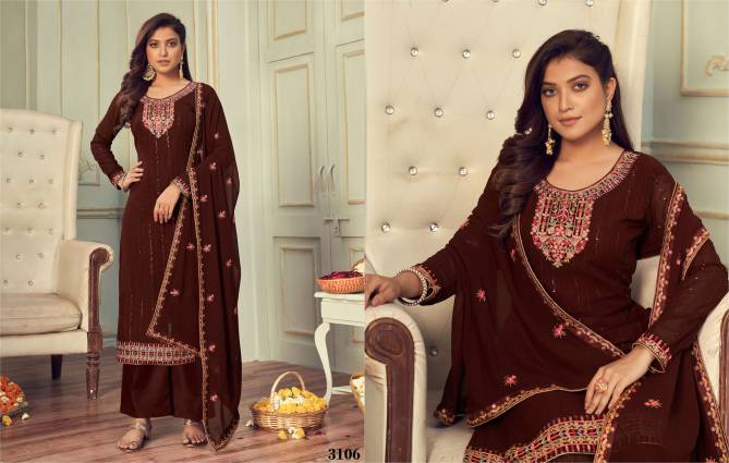 Aarsi 3101 Fancy Wedding Wear Georgette Designer Salwar Kameez Collection