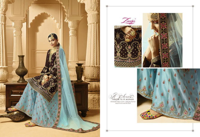 ZEEYA SUFI VOL-1 Latest Designer Heavy Wedding Wear Georgette With Inner Embroidery Work Fancy Salwar Suit Collection