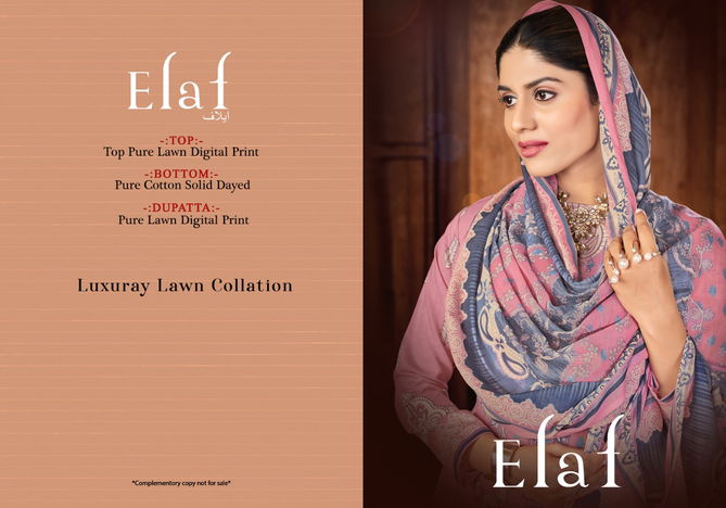 Fabulous Elaf New Fancy Casual Wear Cotton Printed Pakistani Dress Collection 