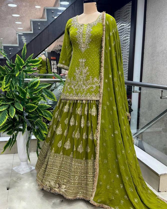NSR 806 Heavy Embroidery Wedding Wear Gharara Readymade Suits Wholesale Shop In Surat