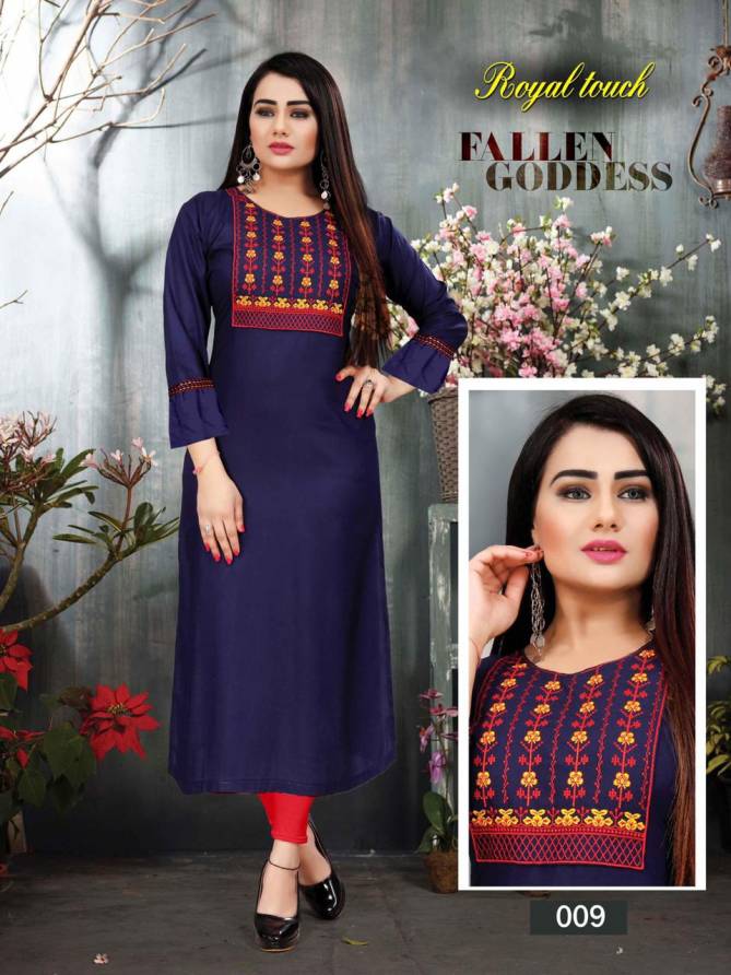 Aagya New Royal Touch 6 Embroidary Designer Kurti Collection
