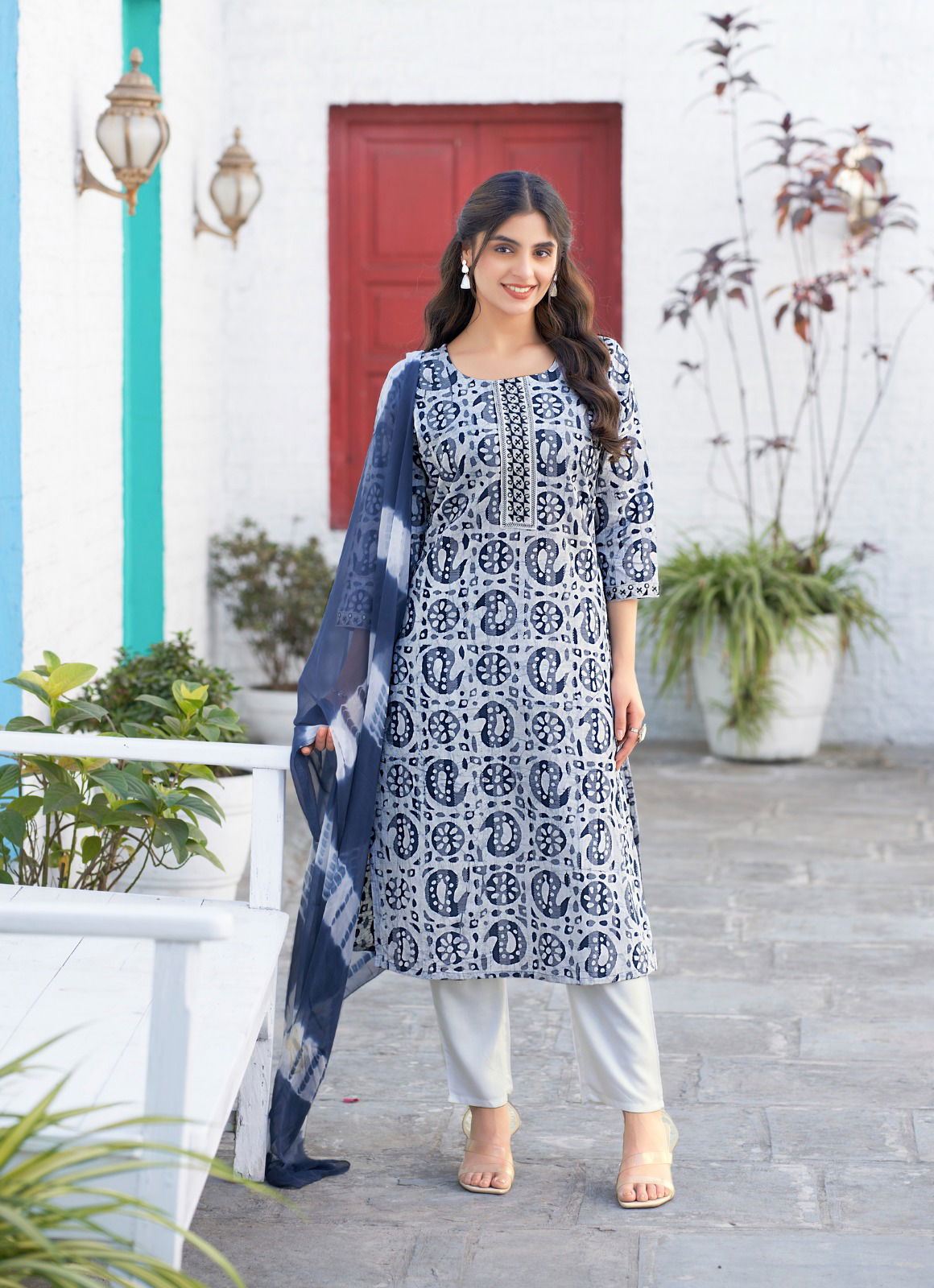 Nisha Vol 5 By Mystic 9 Cotton Dobby Kurti With Bottom Dupatta Orders In India