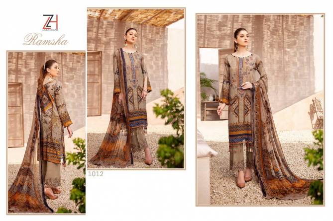 Zaura Hassan Ramsha Latest Designer Fancy Festive Wear Collection With Pure Chiffon Dupatta 