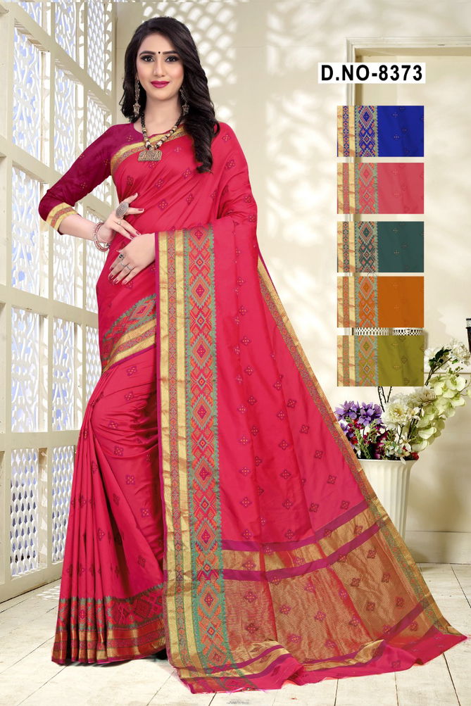 Future Pay 8373 Fancy Festive Wear Latest Designer Cotton Silk with diamond Sarees Collection
