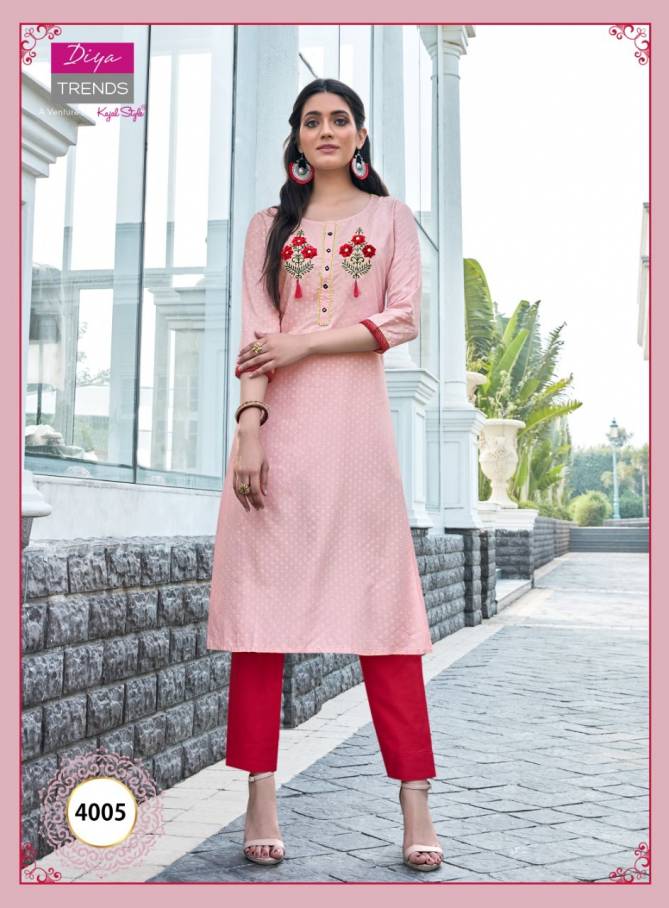 Victoria 4 heavy Rayon Exclusive Ethnic Wear Rayon Printed  Kurti Collection