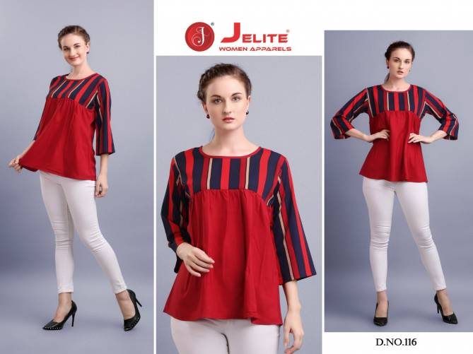 Jelite Tulip 2 Latest Printed Western Regular Wear Stylish Ladies Top Collection