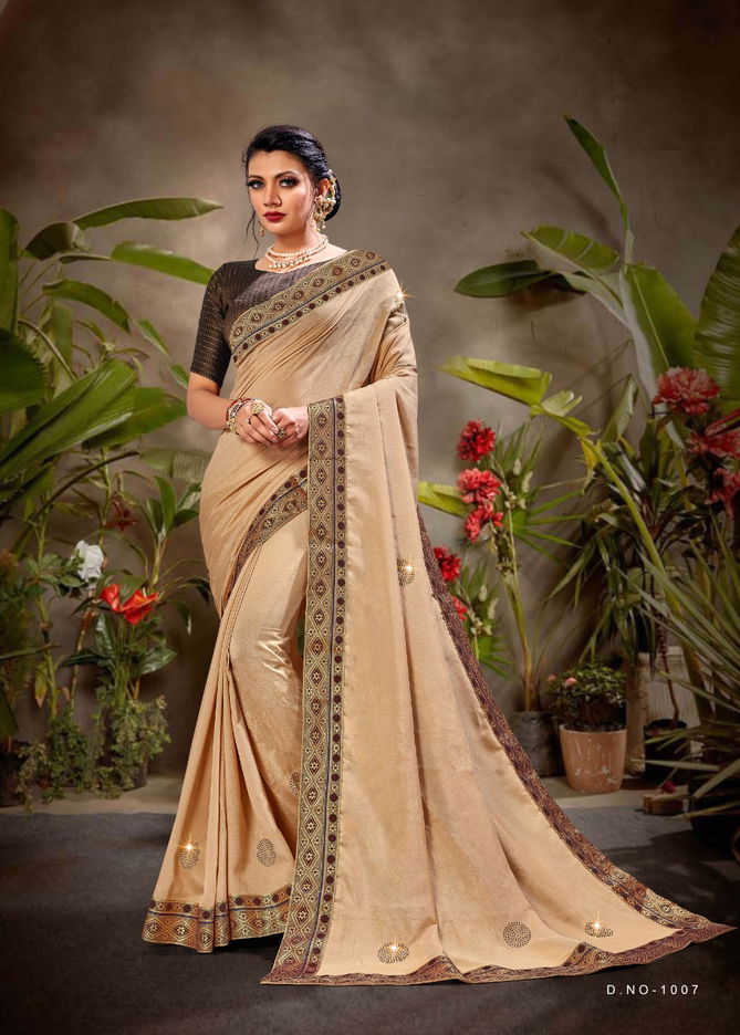 Ronisha Flavour Latest Fancy Heavy Wedding Wear Vichitra silk Sarees Collection
