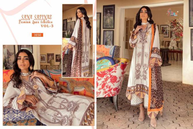 Shree Sana Safinaz Premium Fancy Designer Casual Wear Lawn Collection 3 Pakistani Salwar Suits Collection
