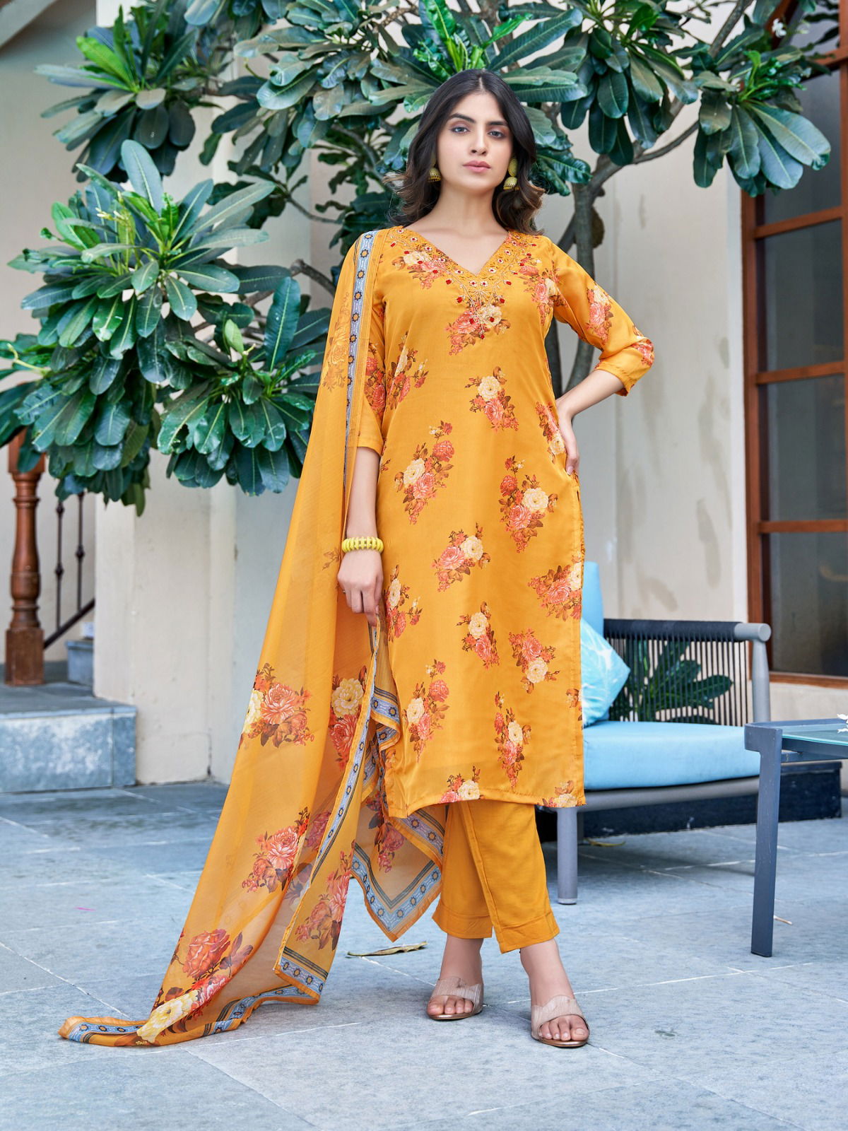 Megha By Parra Kurti Bottom With Dupatta Wholesale Market in Surat with Price