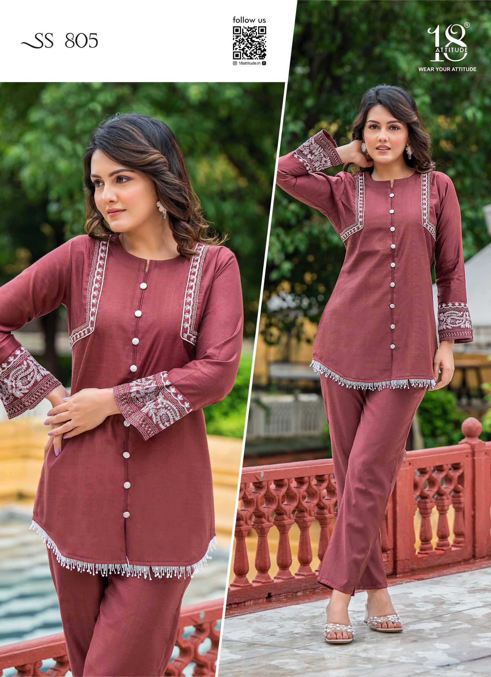 18 Attitude Sho Shaa Vol 8 Viscose Western Ladies Top With Bottom Suppliers In India