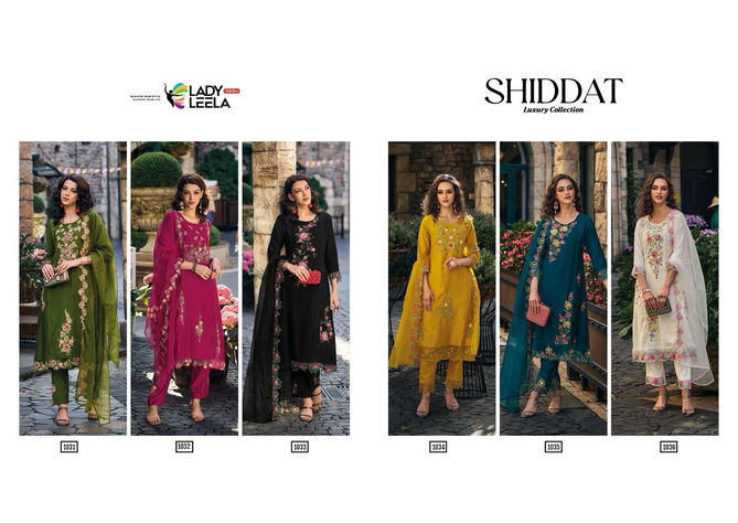 Shiddat By Lady Leela Heavy Embroidered Kurti With Bottom Dupatta