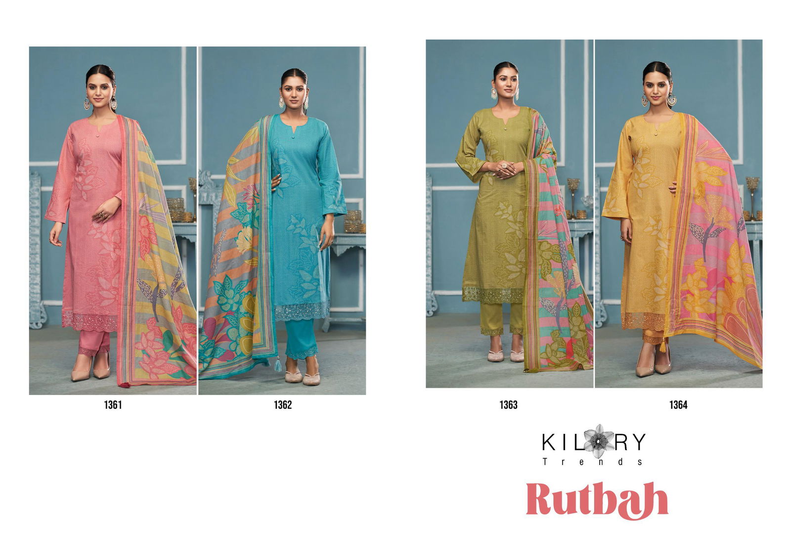 Rutbah By Kilory Lawn Cotton Digital Printed Salwar Kameez Online Wholesale