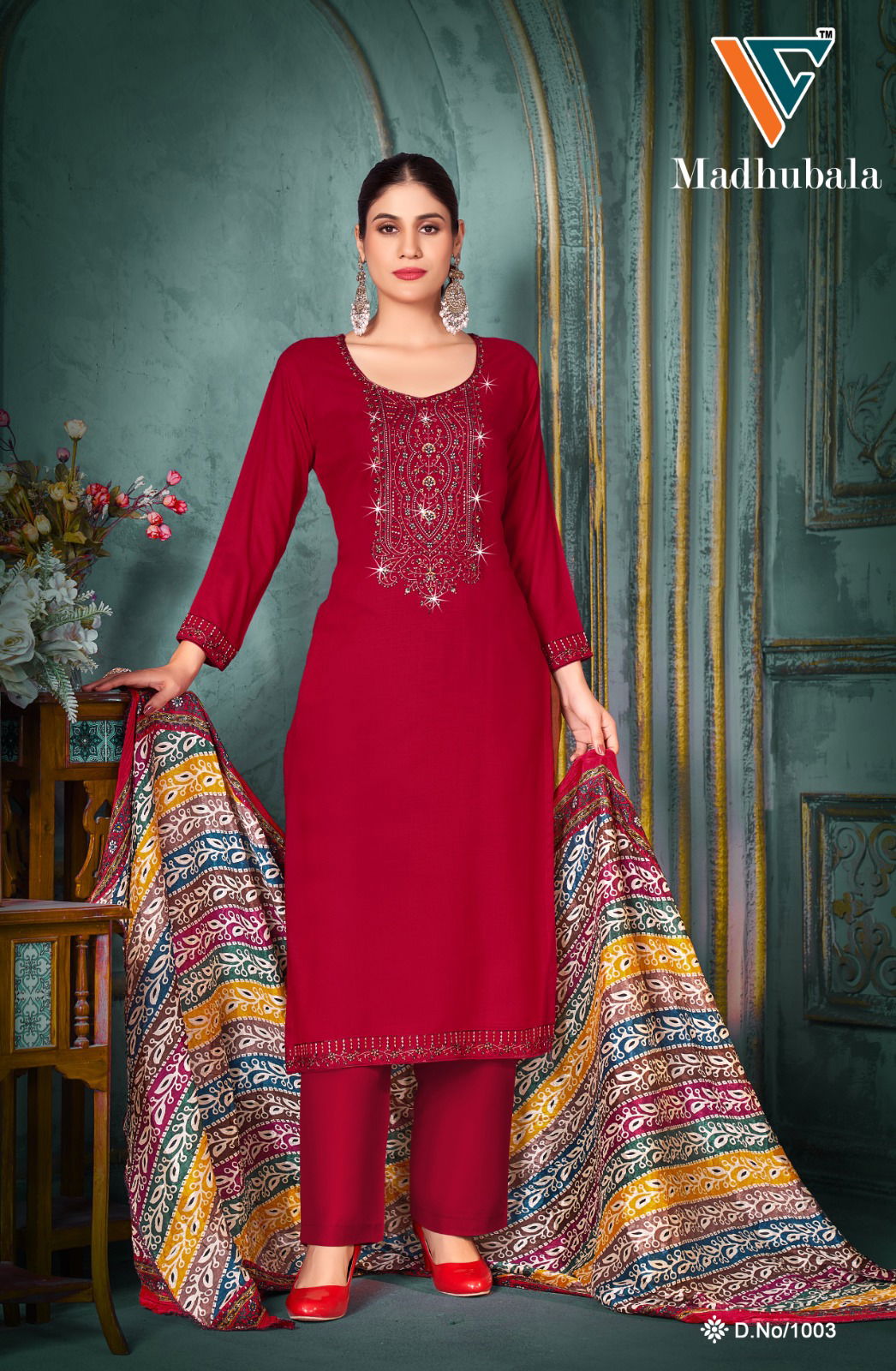 Madhubala Vol 1 By Vandana C Rayon Dress Material Wholesale In India